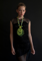 Green Michael necklace model