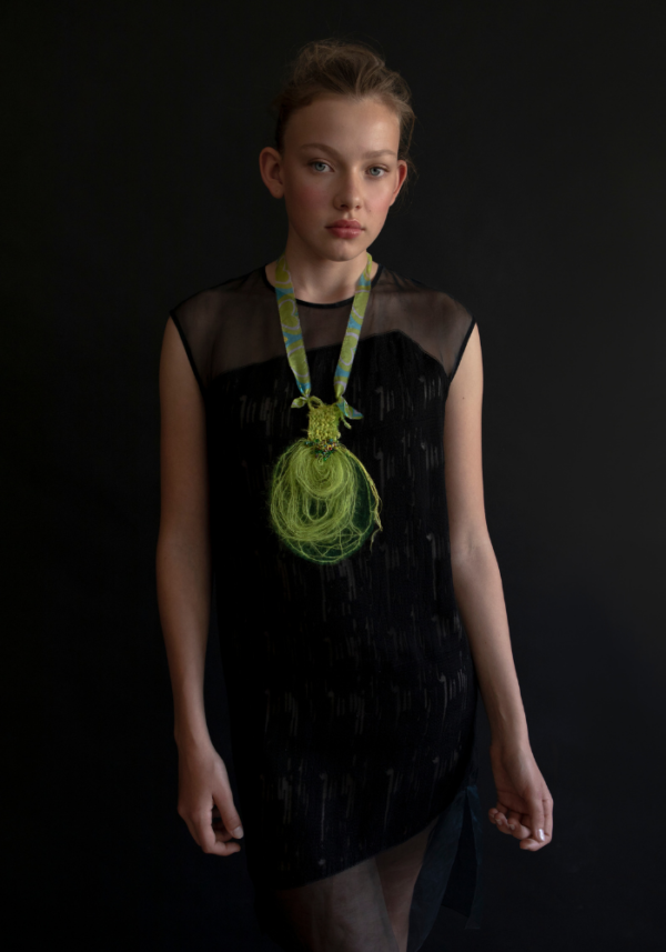 Green Michael necklace model