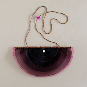 Black-raspberry fan necklace